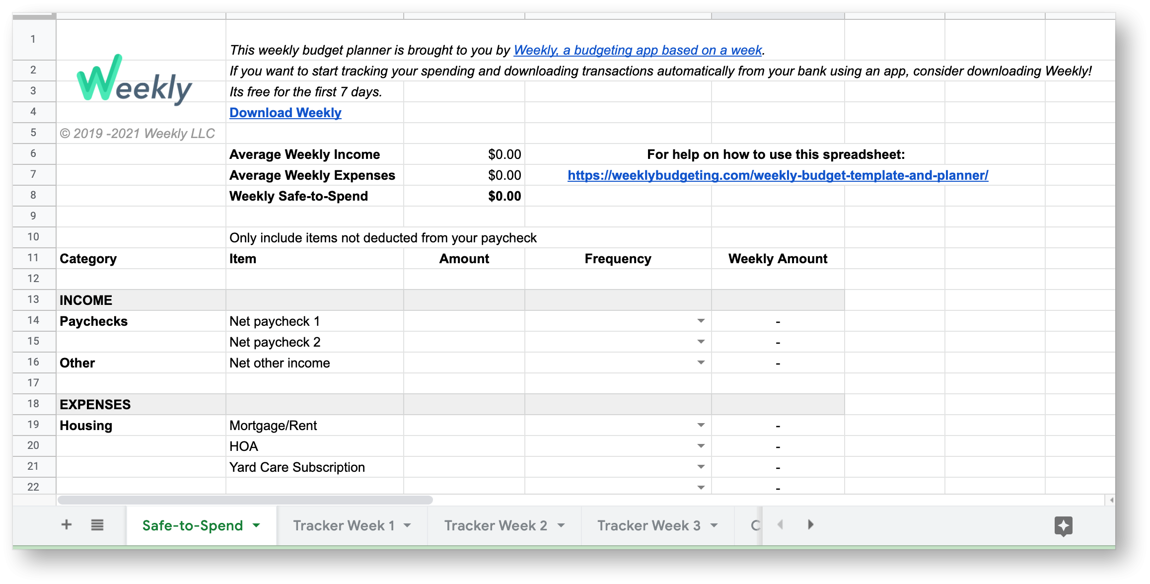 excel budget worksheet