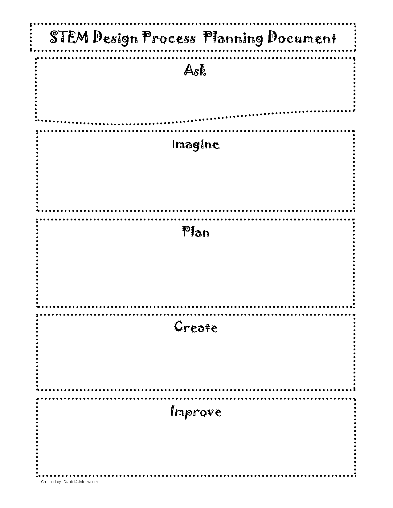 engineering design process worksheet