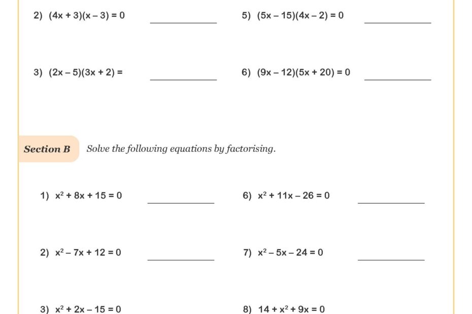 Year 10 Maths Worksheets Printable PDF Worksheets